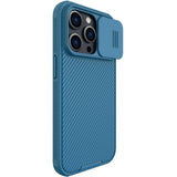 Nillkin CamShield Pro Magnetic Case iPhone 14 Pro Max Cover Camera Protector Blue (med MagSafe)