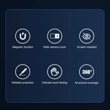 Nillkin CamShield Pro Magnetic Case iPhone 14 Pro Max Cover Camera Protector Blue (med MagSafe)