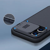Nillkin CamShield Pro Magnetic Case iPhone 14 Pro Max Cover Camera Protector Blue (med MagSafe)