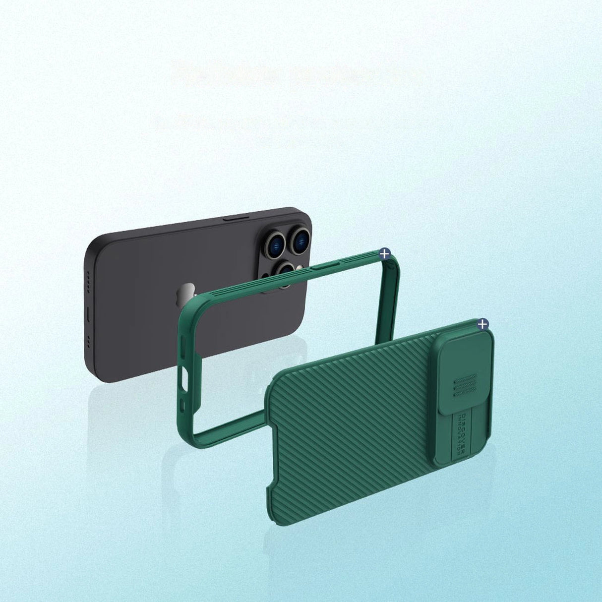Nillkin CamShield Pro Case iPhone 14 Pro Armored Cover Camera Protector Blå