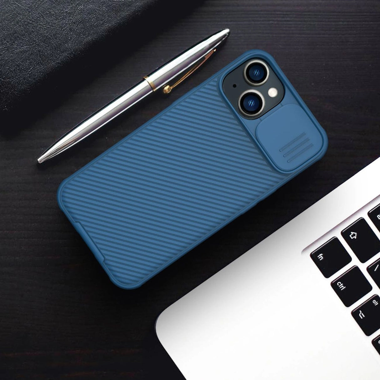 Nillkin CamShield Pro Case iPhone 14 Plus Armor Cover Camera Protector Sort