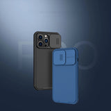 Nillkin CamShield Pro Case iPhone 14 Pro Max Armored Cover Camera Protector Blå