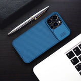 Nillkin CamShield Pro Case iPhone 14 Pro Max Armored Cover Camera Protector Grøn