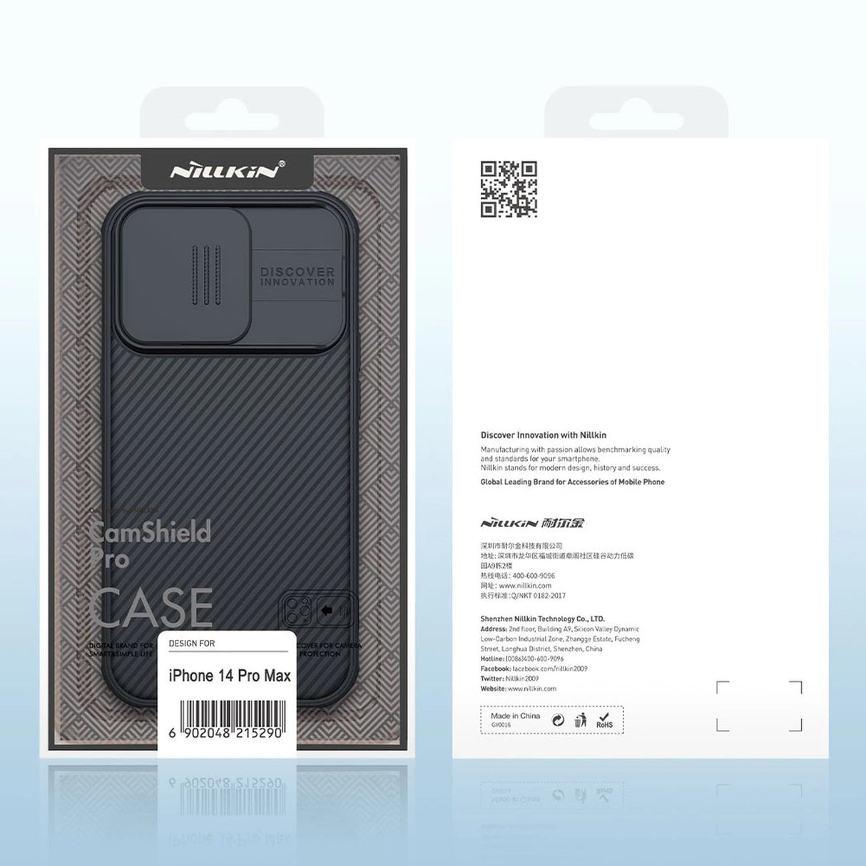 Nillkin CamShield Pro Case iPhone 14 Pro Max Armored Cover Camera Protector Grøn