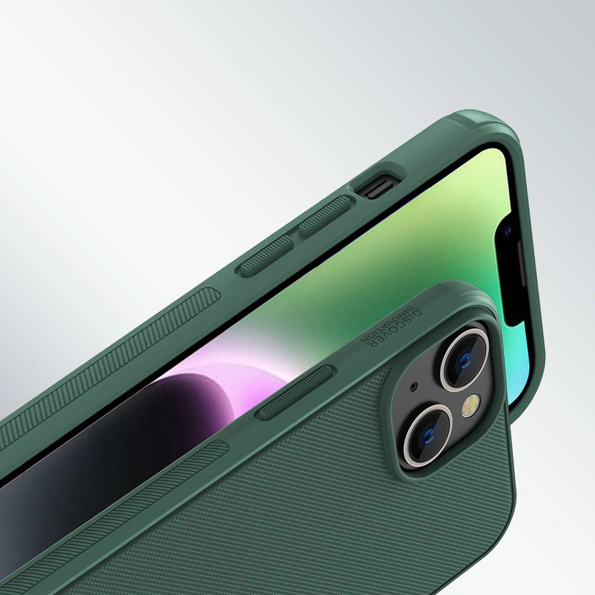 Nillkin Super Frosted Shield Pro-hylster til iPhone 14 Plus bagdæk grøn