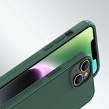 Nillkin Super Frosted Shield Pro-hylster til iPhone 14 Plus bagdæk grøn