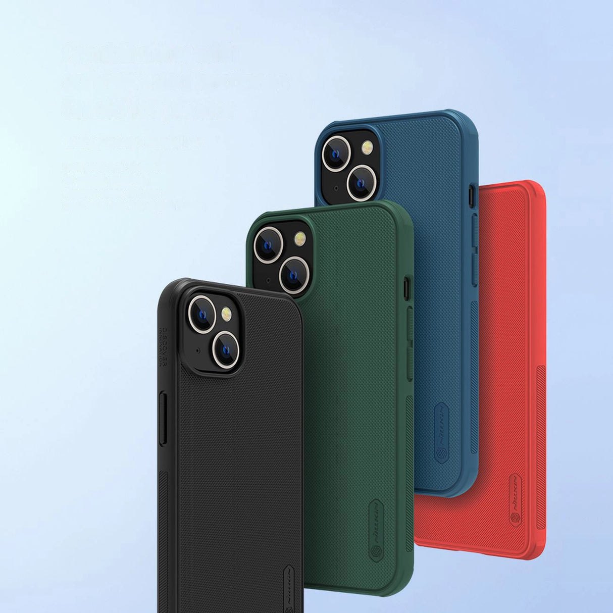 Nillkin Super Frosted Shield Pro-hylster til iPhone 14 Plus bagdæk grøn