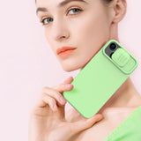 Nillkin CamShield Magnetisk Silicone Case iPhone 14 Plus Magnetisk MagSafe Cover med Kamera Beskytter Sort