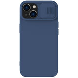 Nillkin CamShield Magnetisk Silicone Case iPhone 14 Plus Magnetisk MagSafe Cover med Kamera Beskytter Blå