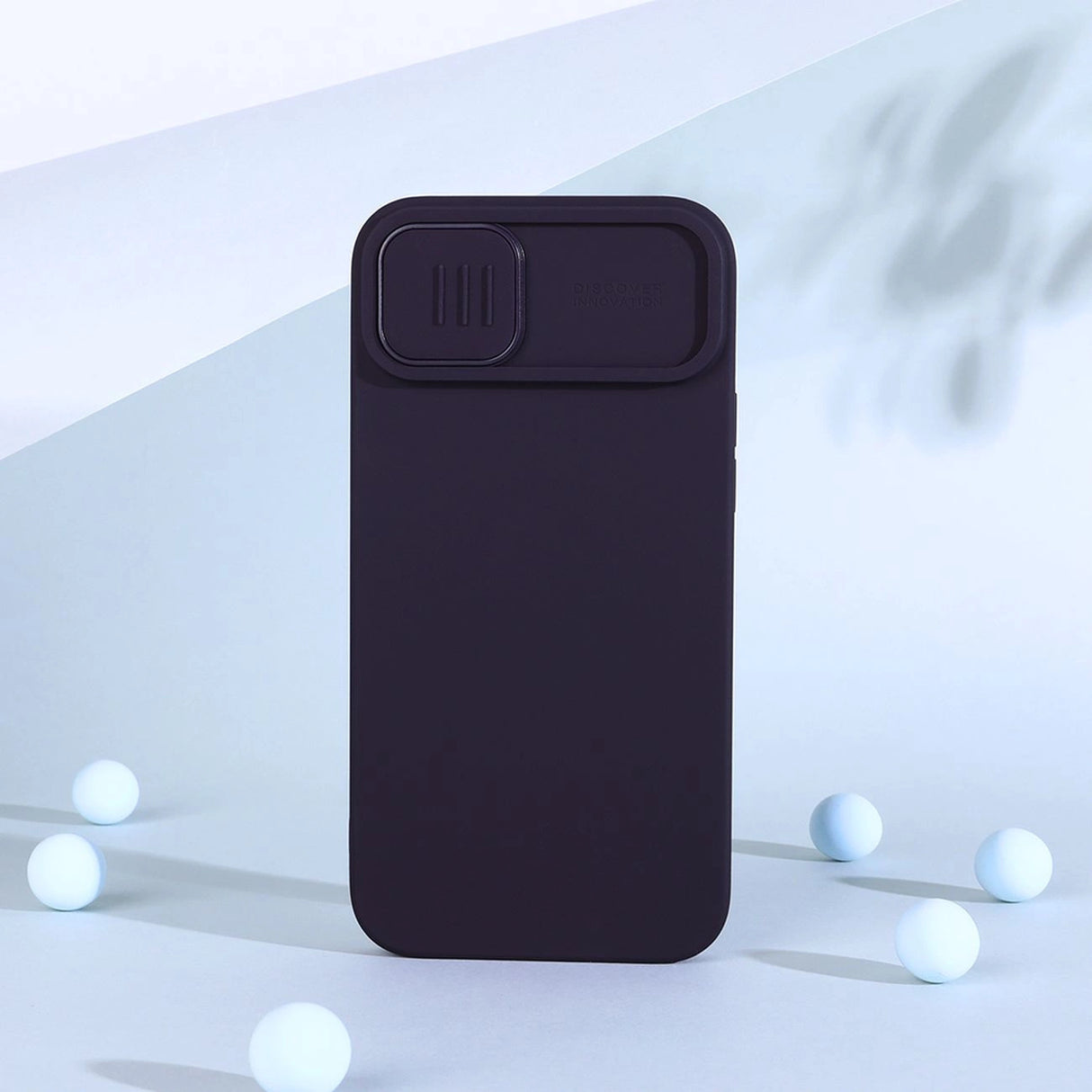 Nillkin CamShield Magnetisk Silicone Case iPhone 14 Plus Magnetisk MagSafe Cover med Kamera Beskytter Blå