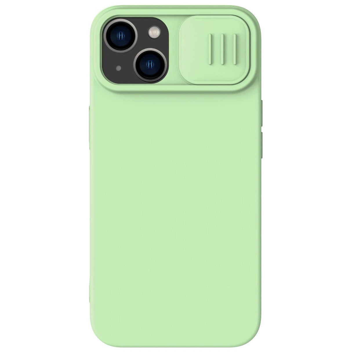 Nillkin CamShield Magnetisk Silicone Case iPhone 14 Plus Magnetisk MagSafe Cover med Kamera Beskytter Grøn