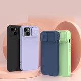 Nillkin CamShield Magnetisk Silicone Case iPhone 14 Plus Magnetisk MagSafe Cover med Kamera Beskytter Grøn