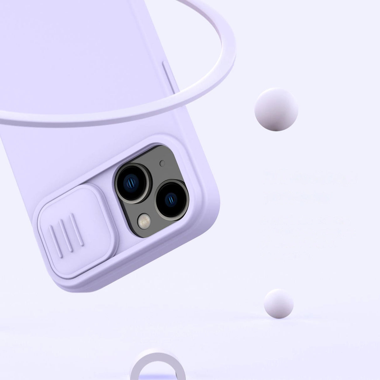 Nillkin CamShield Magnetisk Silicone Case iPhone 14 Plus Magnetisk MagSafe Cover med Kamera Beskytter Grøn
