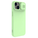 Nillkin CamShield Magnetisk Silicone Case iPhone 14 Plus Magnetisk MagSafe Cover med Kamera Beskytter Grøn
