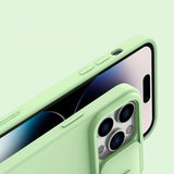Nillkin CamShield Magnetisk Silicone Case iPhone 14 Pro Max Magnetisk MagSafe Cover med Kamera Beskytter Blå