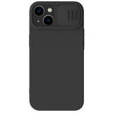 Nillkin CamShield Silky Silicone Case iPhone 14 Case med kamera beskytter sort