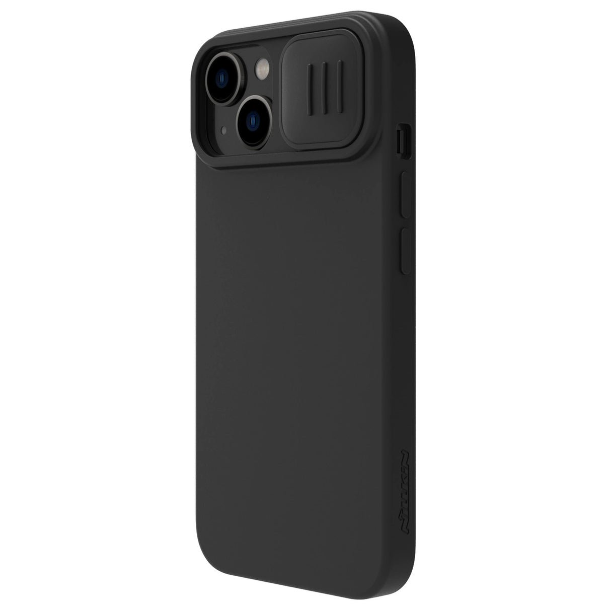 Nillkin CamShield Silky Silicone Case iPhone 14 Case med kamera beskytter sort
