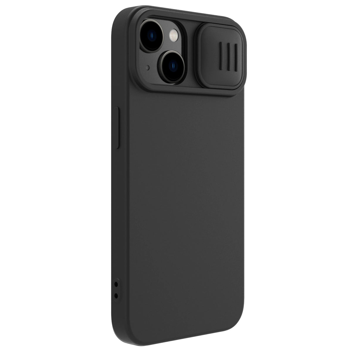 Nillkin CamShield Silky Silicone Case iPhone 14 Case med kamera beskytter sort