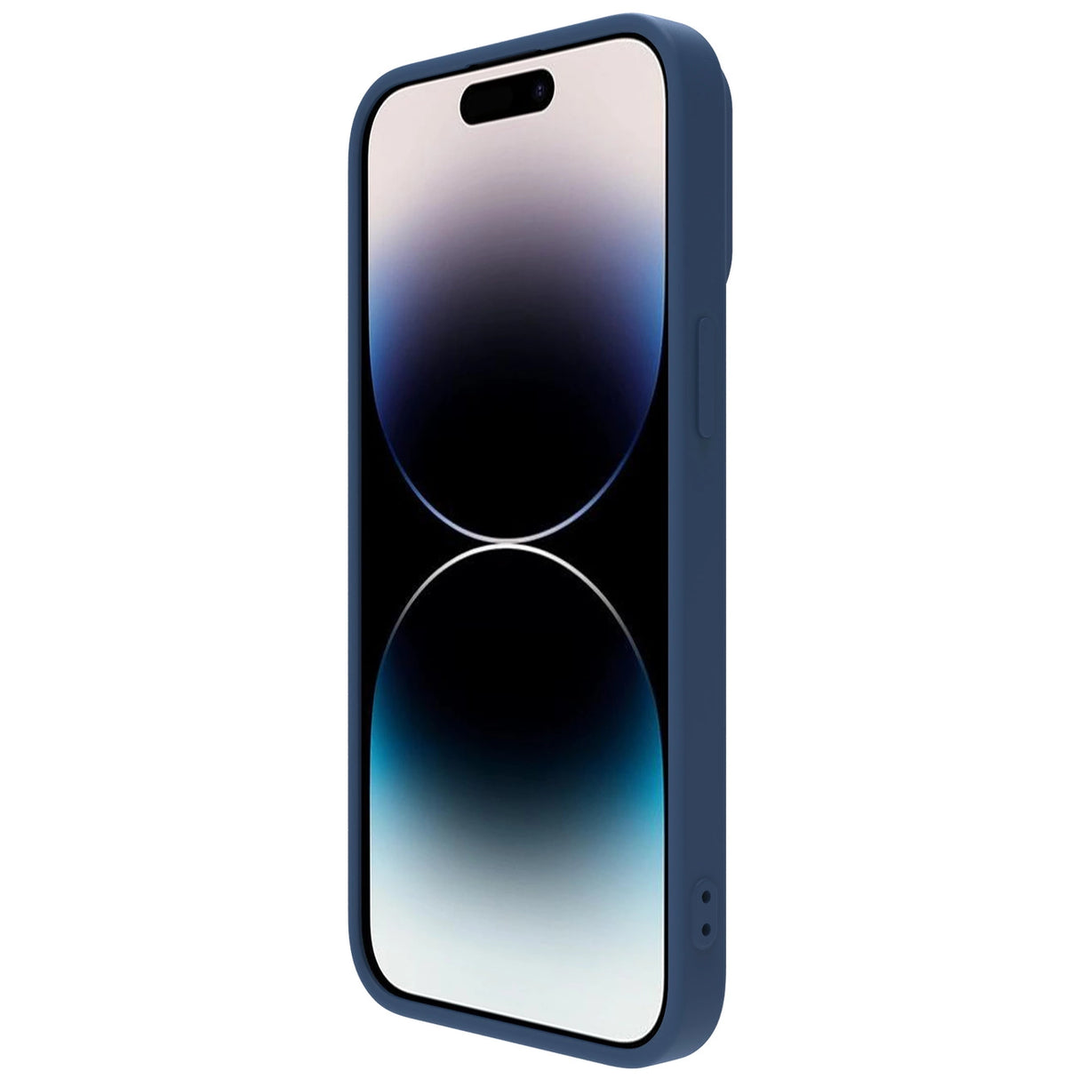 Nillkin CamShield Silky Silicone Case iPhone 14 Pro Case med kamera beskytter Blå