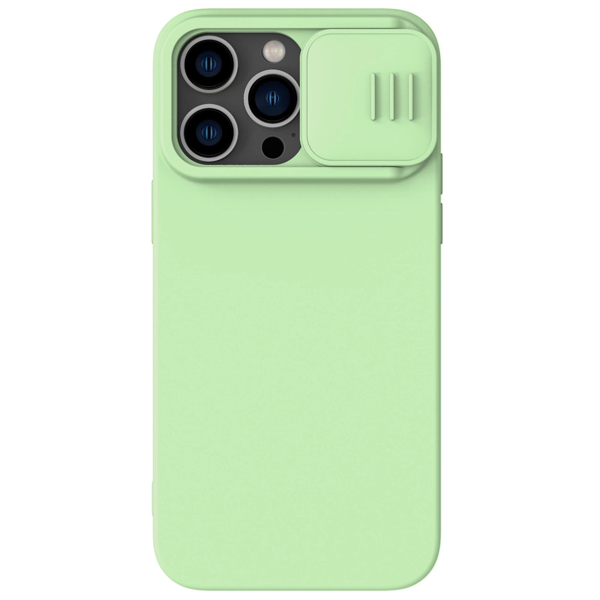 Nillkin CamShield Silky Silicone Case iPhone 14 Pro case med kamera cover grøn