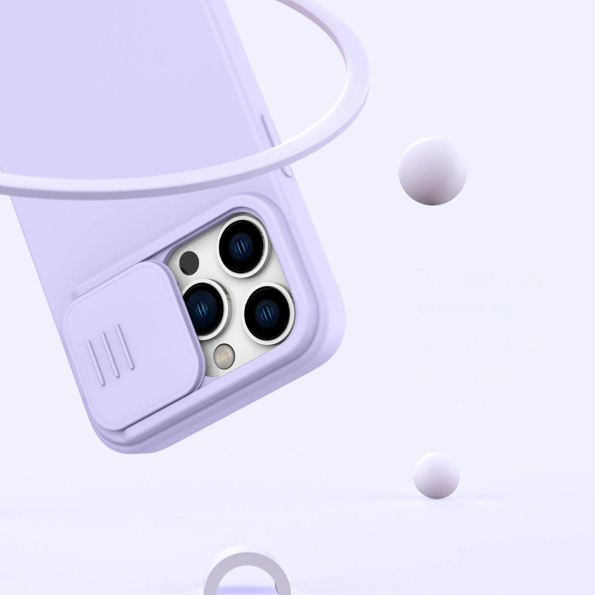Nillkin CamShield Silky Silicone Case iPhone 14 Pro case med kamera cover grøn