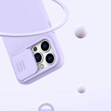 Nillkin CamShield Silky Silicone Case iPhone 14 Pro case med kamera cover grøn