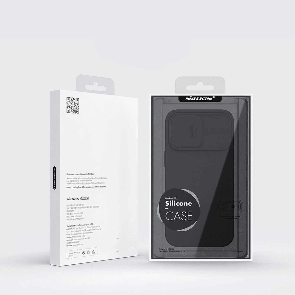 Nillkin CamShield Silky Silicone Case iPhone 14 Pro case med kamera cover grøn