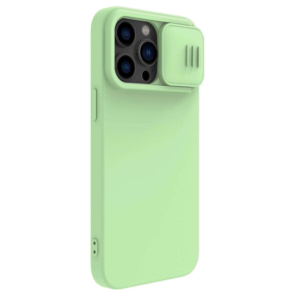 Nillkin CamShield Silky Silicone Case iPhone 14 Pro case med kamera cover grøn