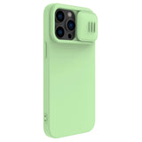 Nillkin CamShield Silky Silicone Case iPhone 14 Pro case med kamera cover grøn