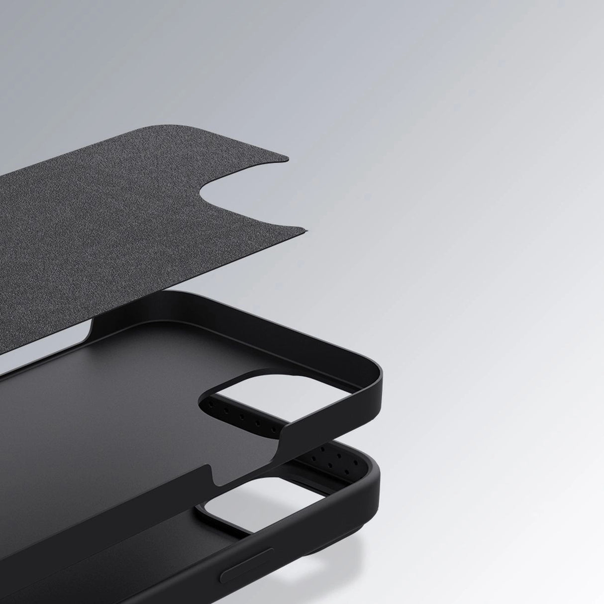 Nillkin CamShield Silky Silicone Case iPhone 14 Pro Max Silicone Cover med Kamera Beskytter Blå