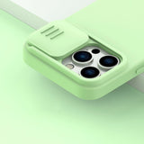 Nillkin CamShield Silky Silicone Case iPhone 14 Pro Max Silicone Cover med Kamera Beskytter Blå