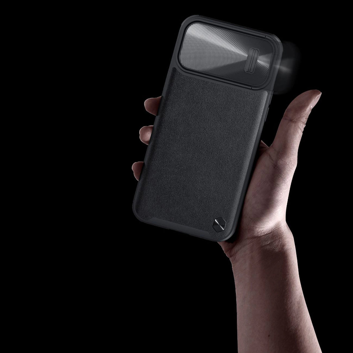 Nillkin CamShield Leather S Case iPhone 14 Pro Max med kamera dæk sort