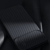 Nillkin Syntetisk Fiber S Case iPhone 14 Plus case med kamera cover, sort