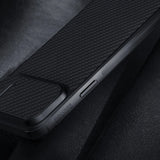 Nillkin Syntetisk Fiber S Case iPhone 14 Plus case med kamera cover, sort