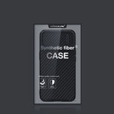 Nillkin Syntetisk Fiber S Case iPhone 14 Plus case med kamera cover, sort
