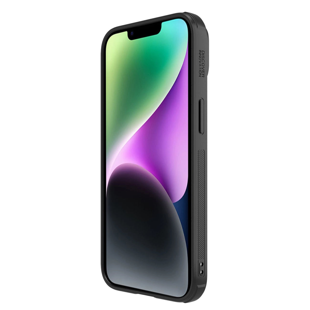 Nillkin Syntetisk Fiber S Case iPhone 14 Plus case med kamera cover, sort