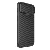 Nillkin Syntetisk Fiber S Case iPhone 14 Plus case med kamera cover, sort