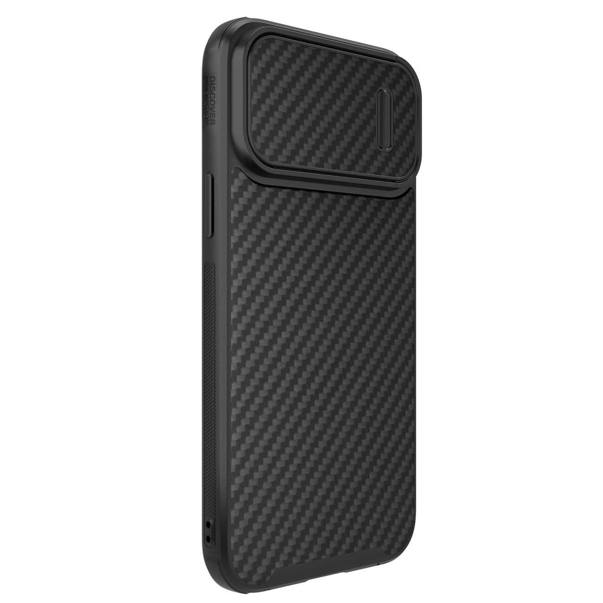Nillkin Syntetisk Fiber S Case iPhone 14 Pro Max case med kamera cover, sort