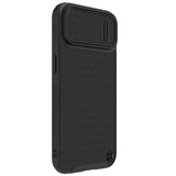 Nillkin Textured S Case til iPhone 14, pansret cover med kamera cover, sort
