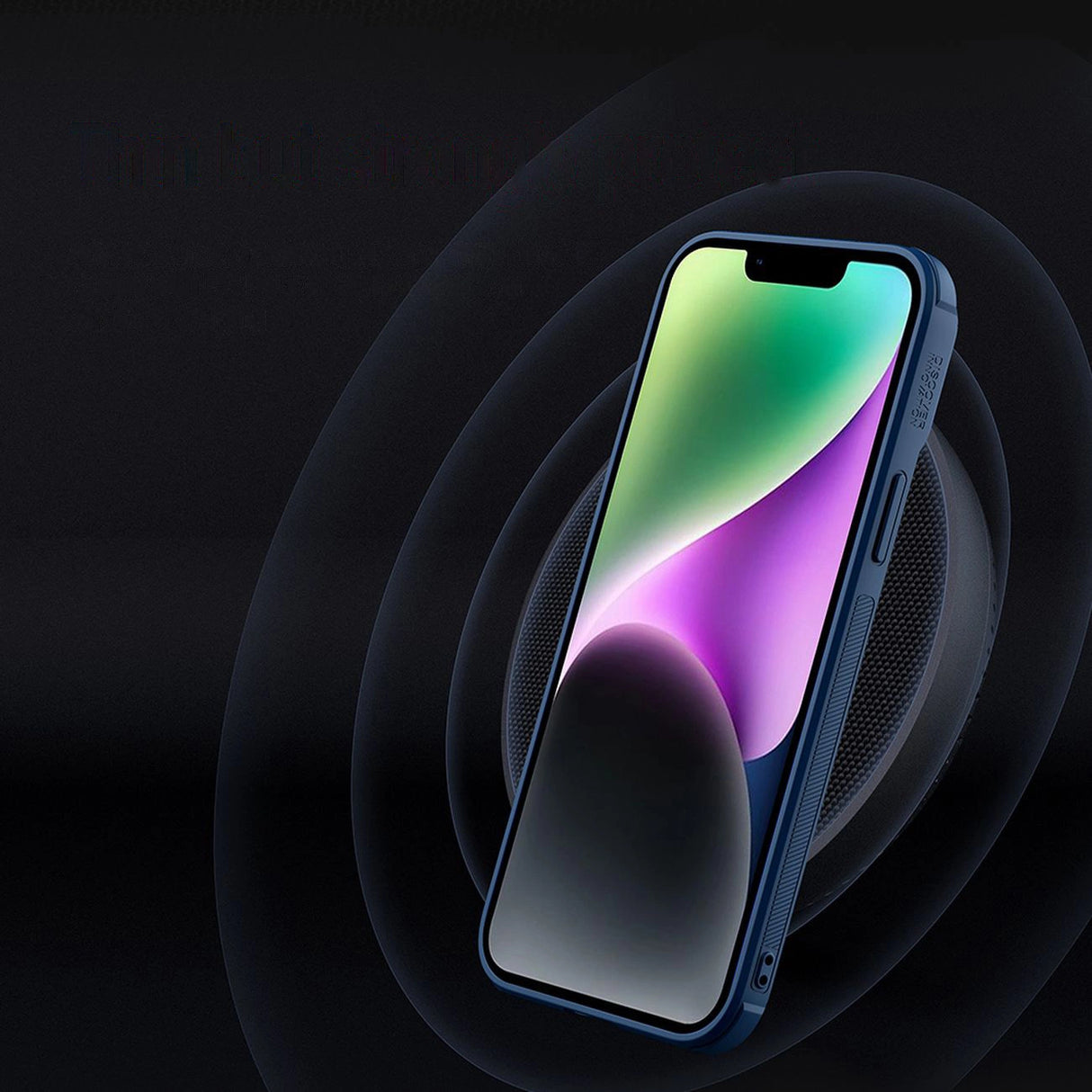 Nillkin Textured S Case til iPhone 14, pansret cover med kamera cover, blå