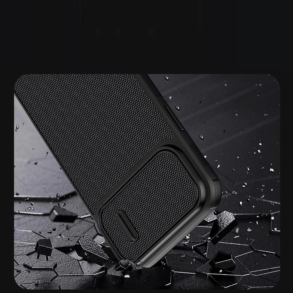 Nillkin Textured S Case iPhone 14 Plus pansret cover med kamera cover, sort