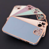 Lysfarve Case for Samsung Galaxy A73 5G Guldramme Gel Cover Blå