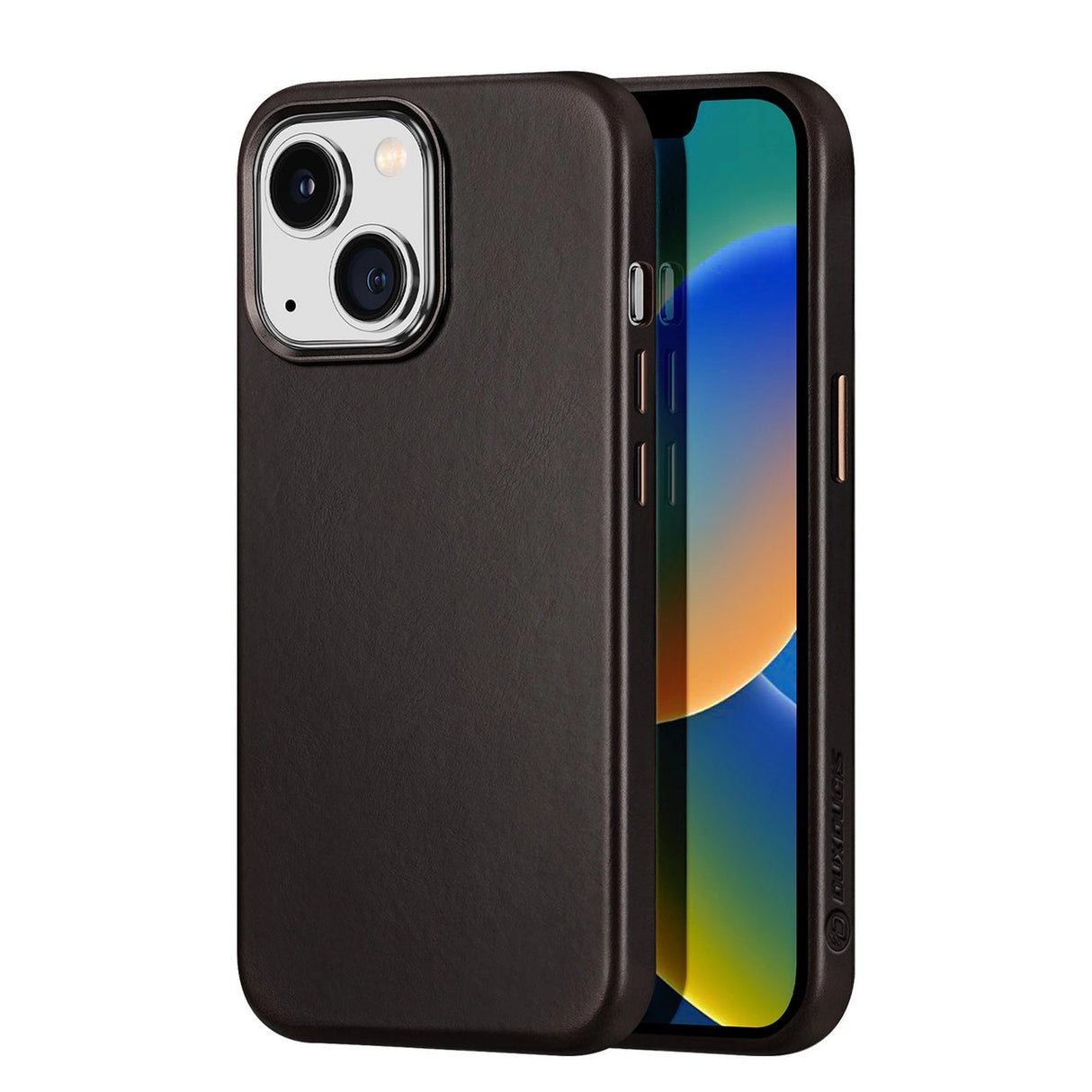 Dux Ducis Naples Case til iPhone 14 Plus Læder Cover (MagSafe Kompatibel) Mørkbrun