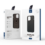 Dux Ducis Naples Case til iPhone 14 Plus Læder Cover (MagSafe Kompatibel) Mørkbrun