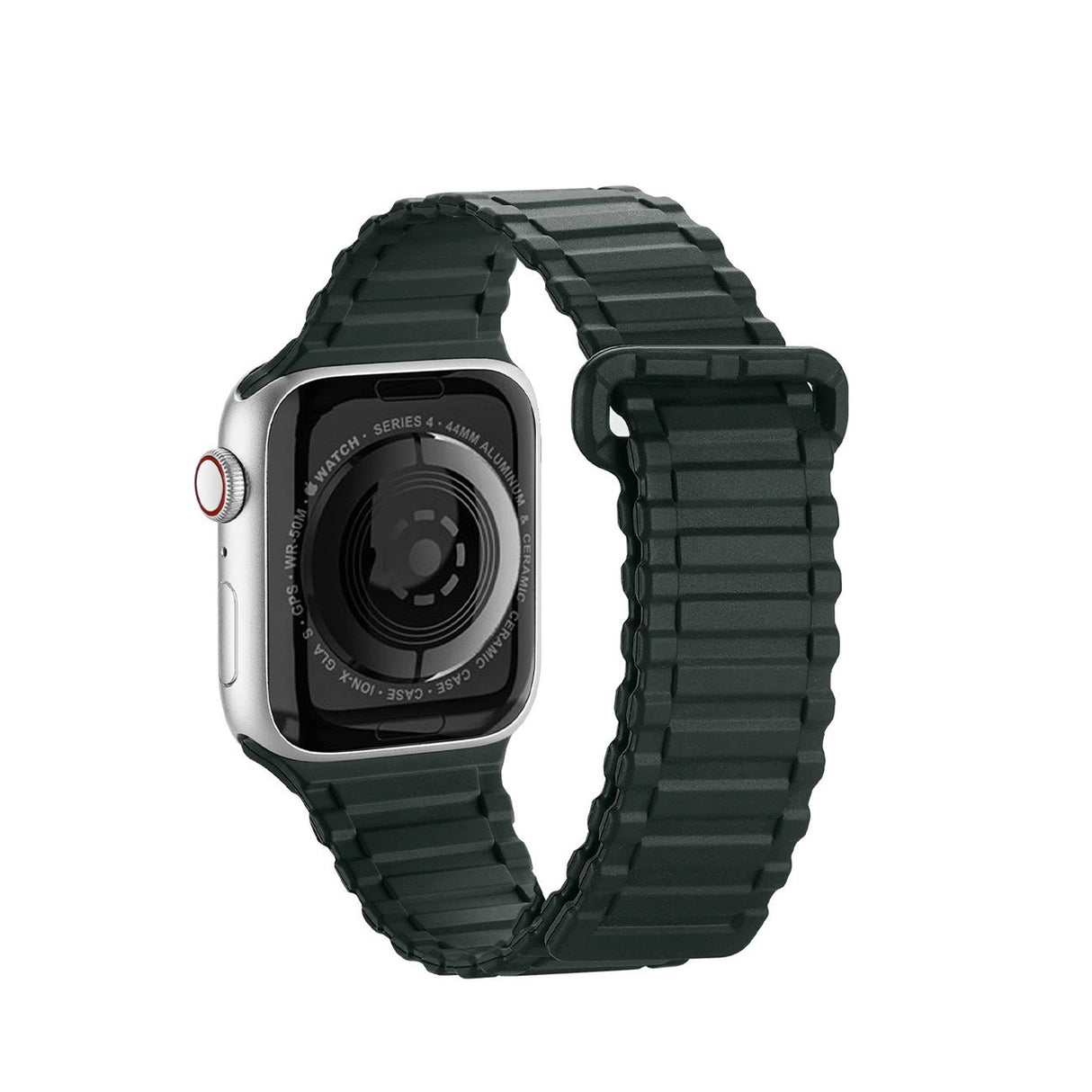 Apple Watch SE-rem, 9, 8, 7, 6, 5, 4, 3, 2, 1 (41, 40, 38 mm) silikon magnetisk rem armbånd grønt