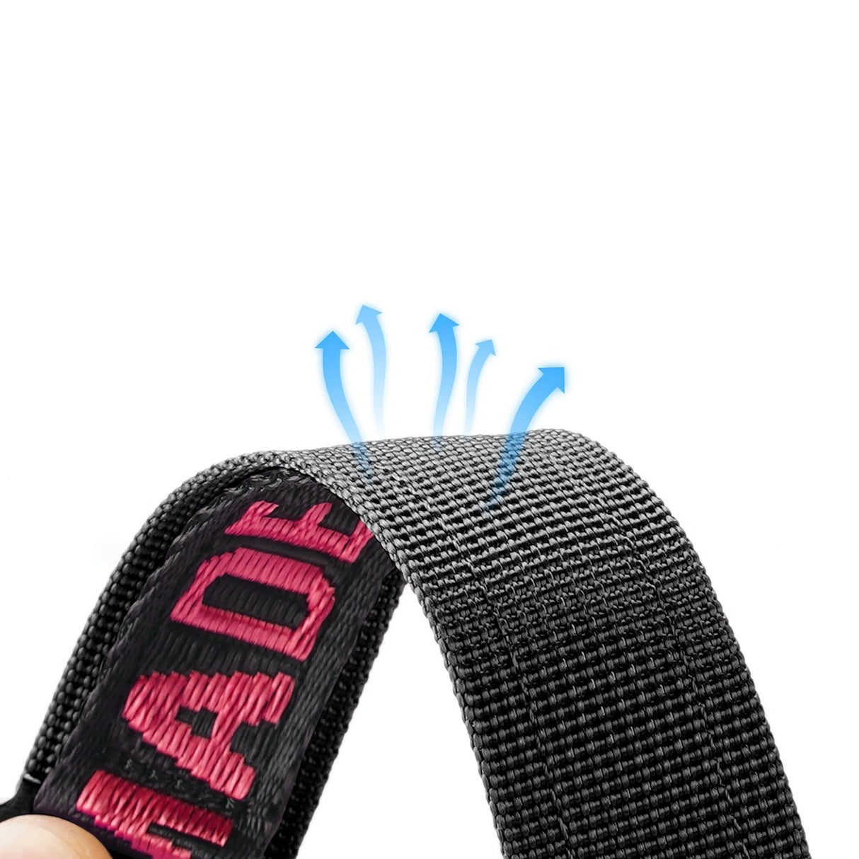 Apple Watch Ultra Strap, SE, 9, 8, 7, 6, 5, 4, 3, 2, 1 (49, 45, 44, 42 mm) Nylon band armbånd sort og rød