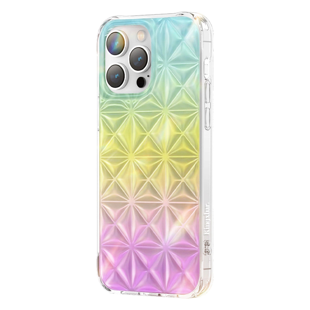 Kingxbar Miya Series-hylster til iPhone 14 Pro cover back cover rainbow