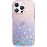 Kingxbar Heart Star Series-foder for iPhone 14 Plus-foder med stjernetegn