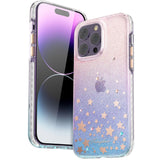 Kingxbar Heart Star Series-foder for iPhone 14 Plus-foder med stjernetegn