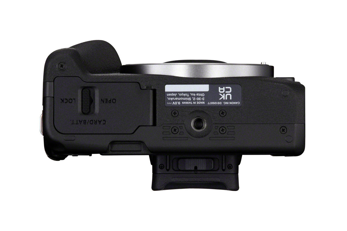 Canon EOS R50, Black + RF-S 18-45mm F4.5-6.3 IS STM Kit MILC 24,2 MP CMOS 6000 x 4000 pixel Sort